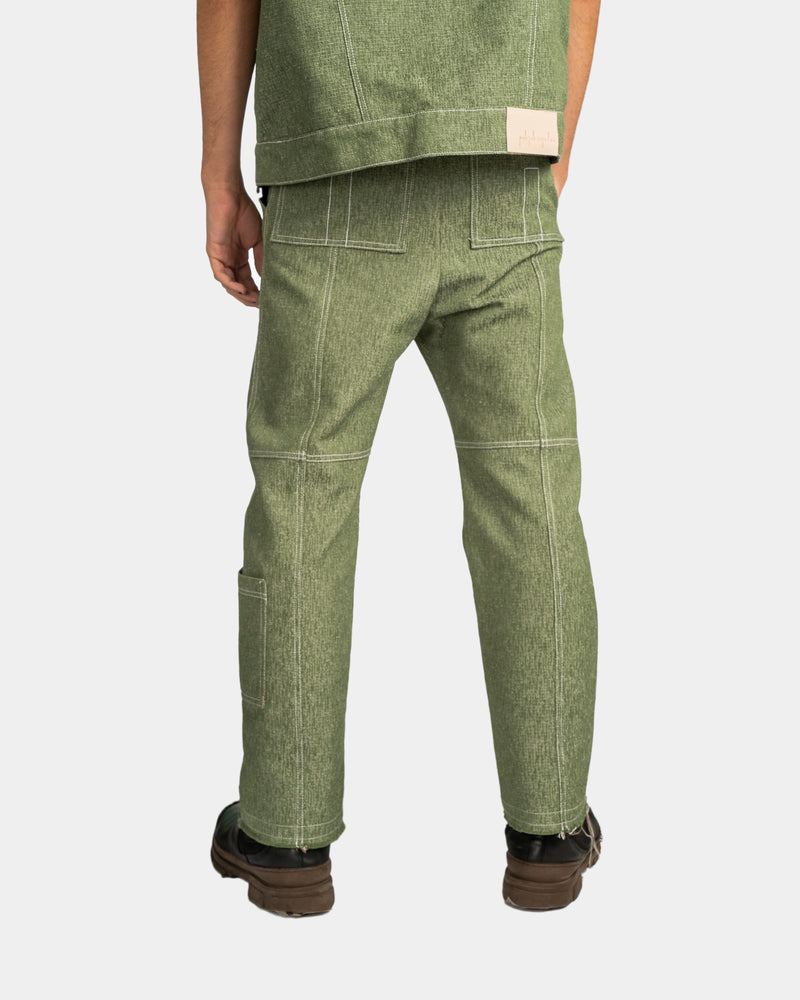 Straight Cut Pants Leafy Green