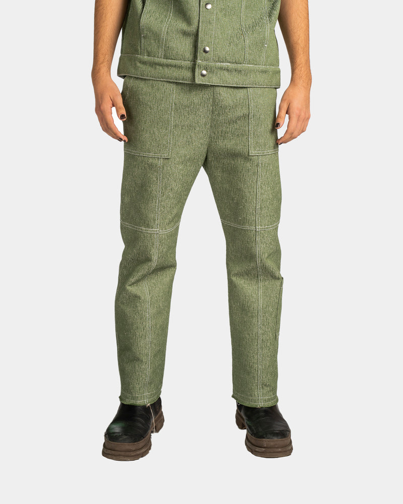 Straight Cut Pants Leafy Green