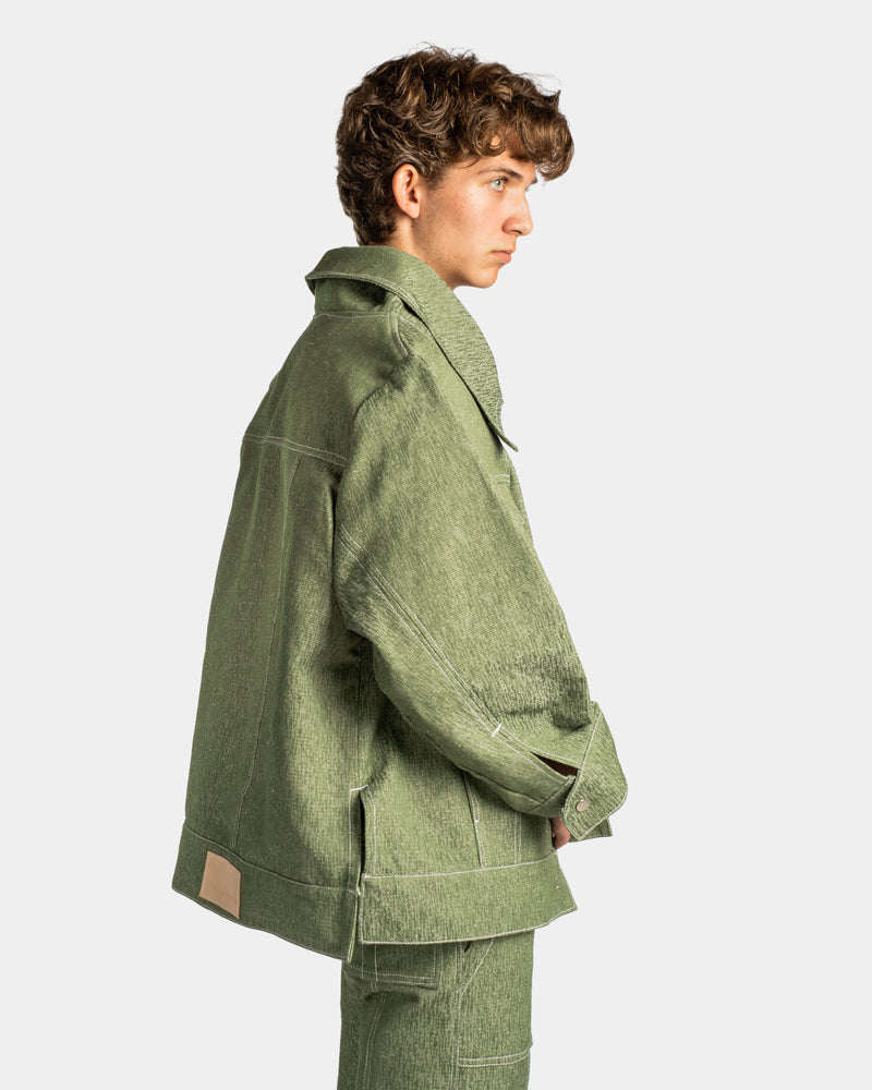 Kimono Denim Jacket Hybrid Leafy Green