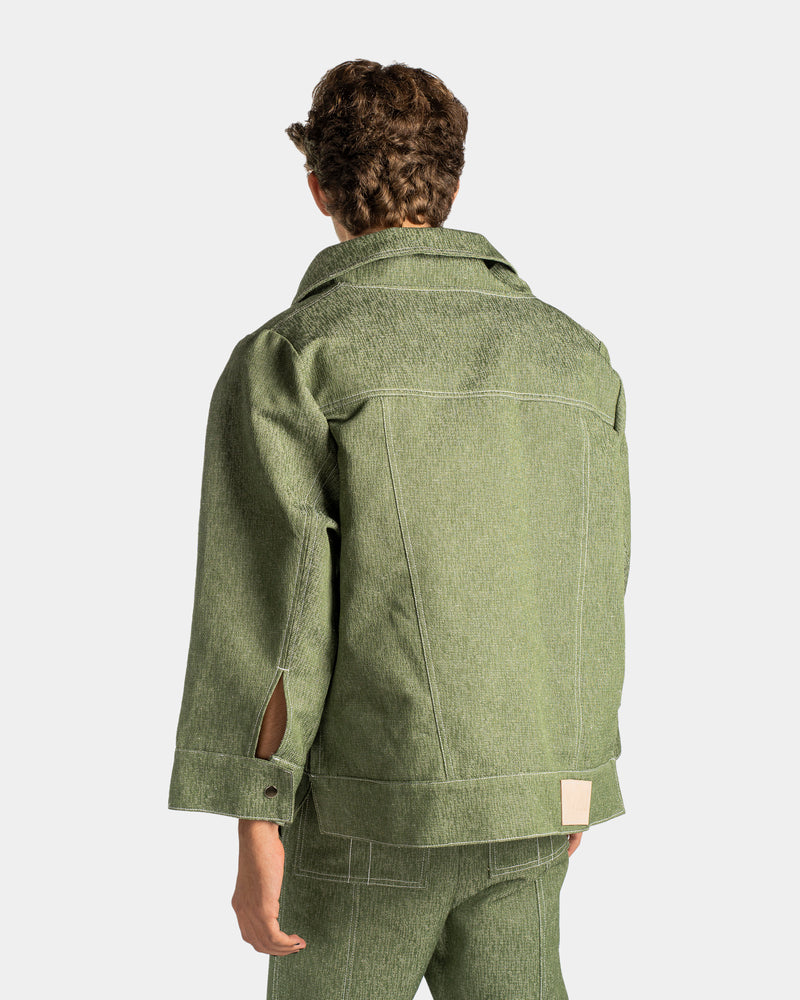 Kimono Denim Jacket Hybrid Leafy Green