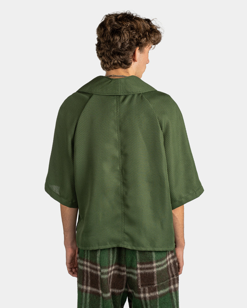 Semi Crop Polo Shirt Green