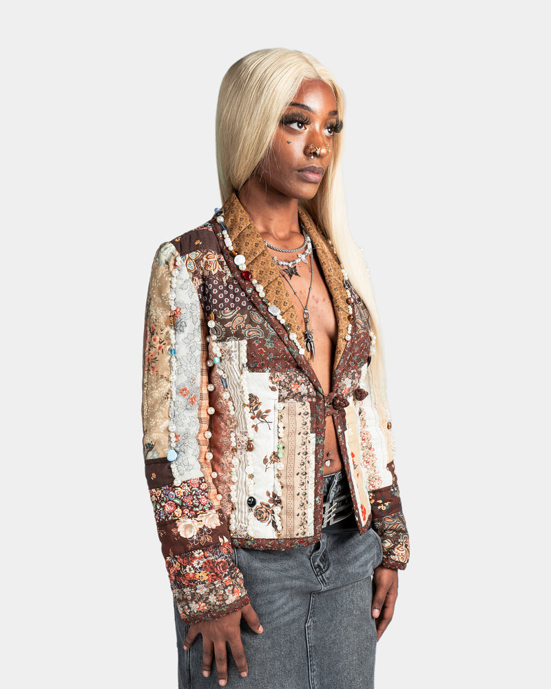 Multi Pattern Hearted Jacket