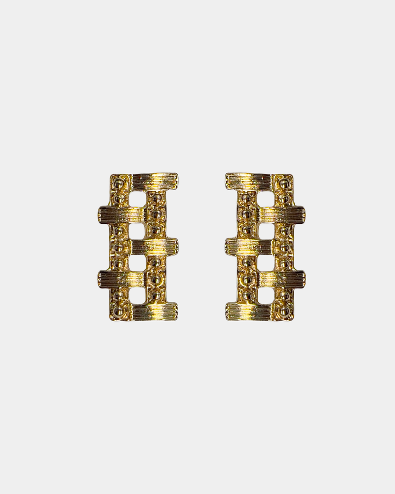 Golden Shield Earrings