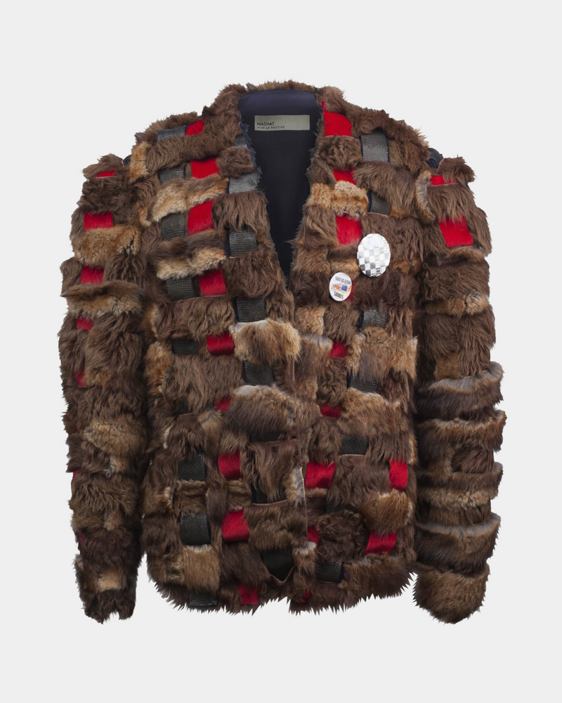 Upcycled Fur Demi Coat