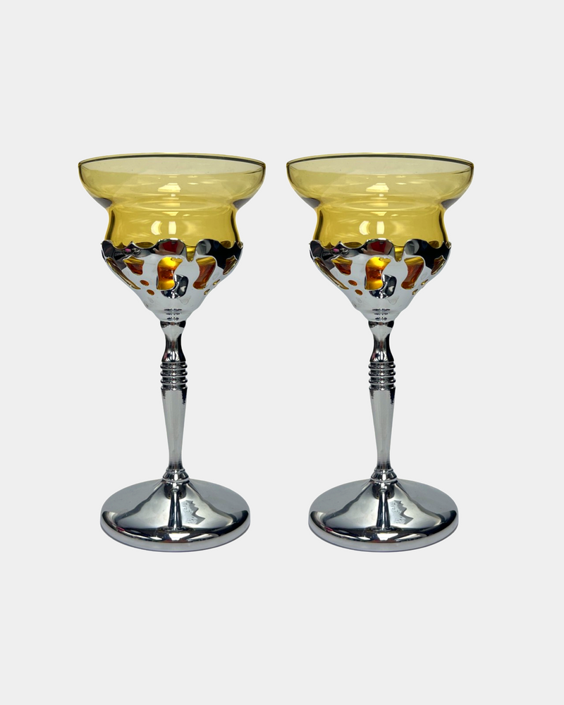 Crayola Lemon Yellow Cosmic Wine Glass Set