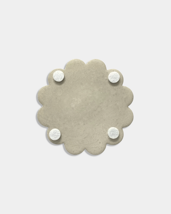 Concrete Flower Coasters