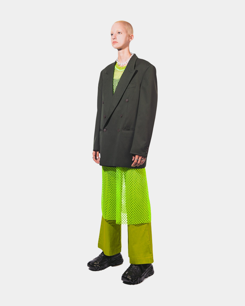Castleton Green Blazer with Transparent Back Cutout