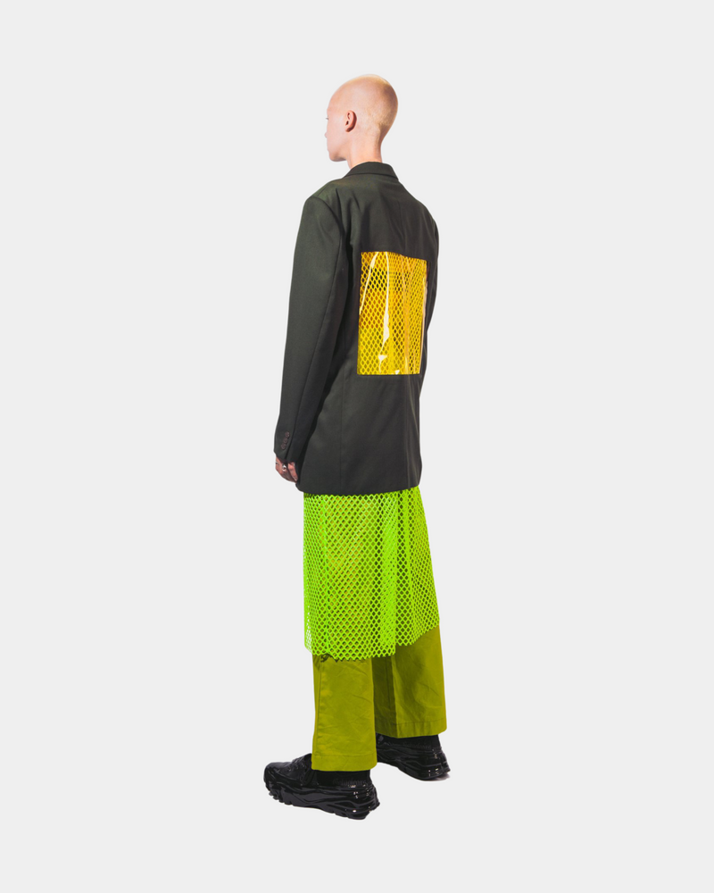 Castleton Green Blazer with Transparent Back Cutout