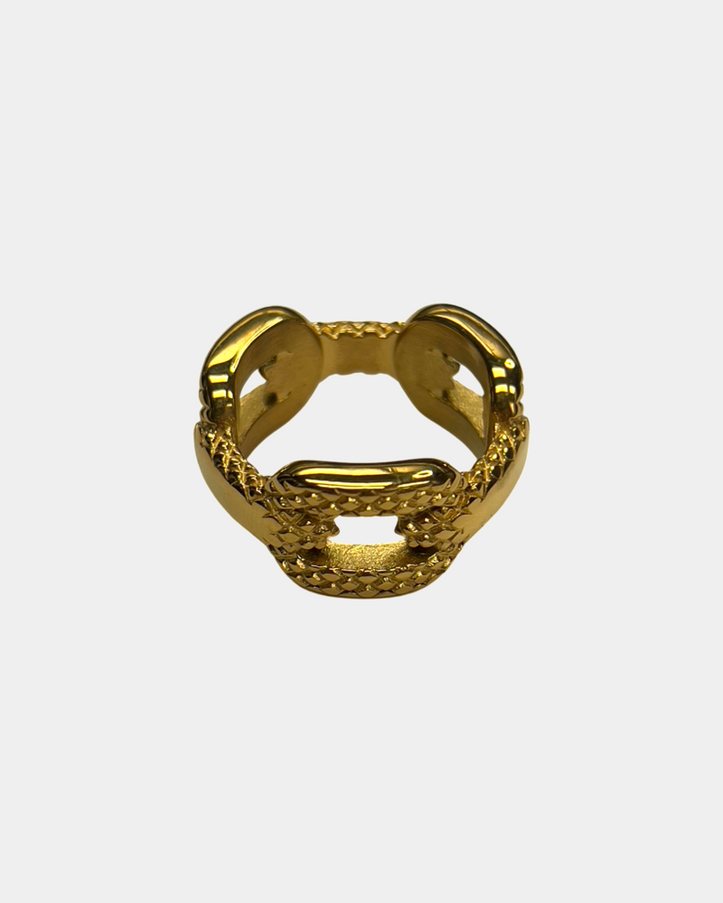 Golden Squares Ring