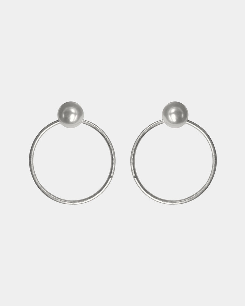 Silver and Pearl Earrings