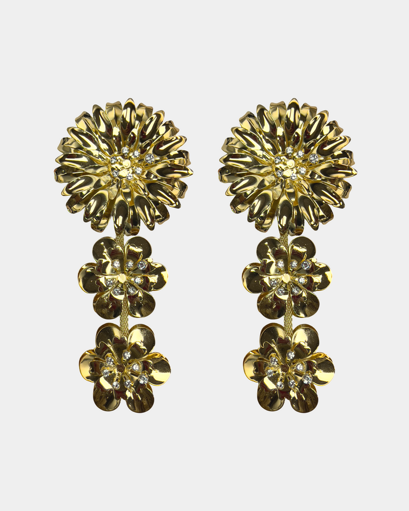 Golden Bouquet Earrings