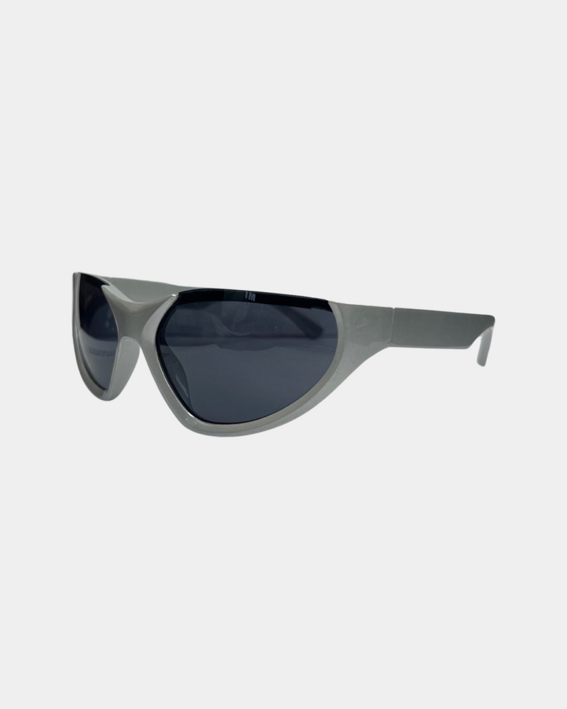 Silver Sport Goggle Sunglasses