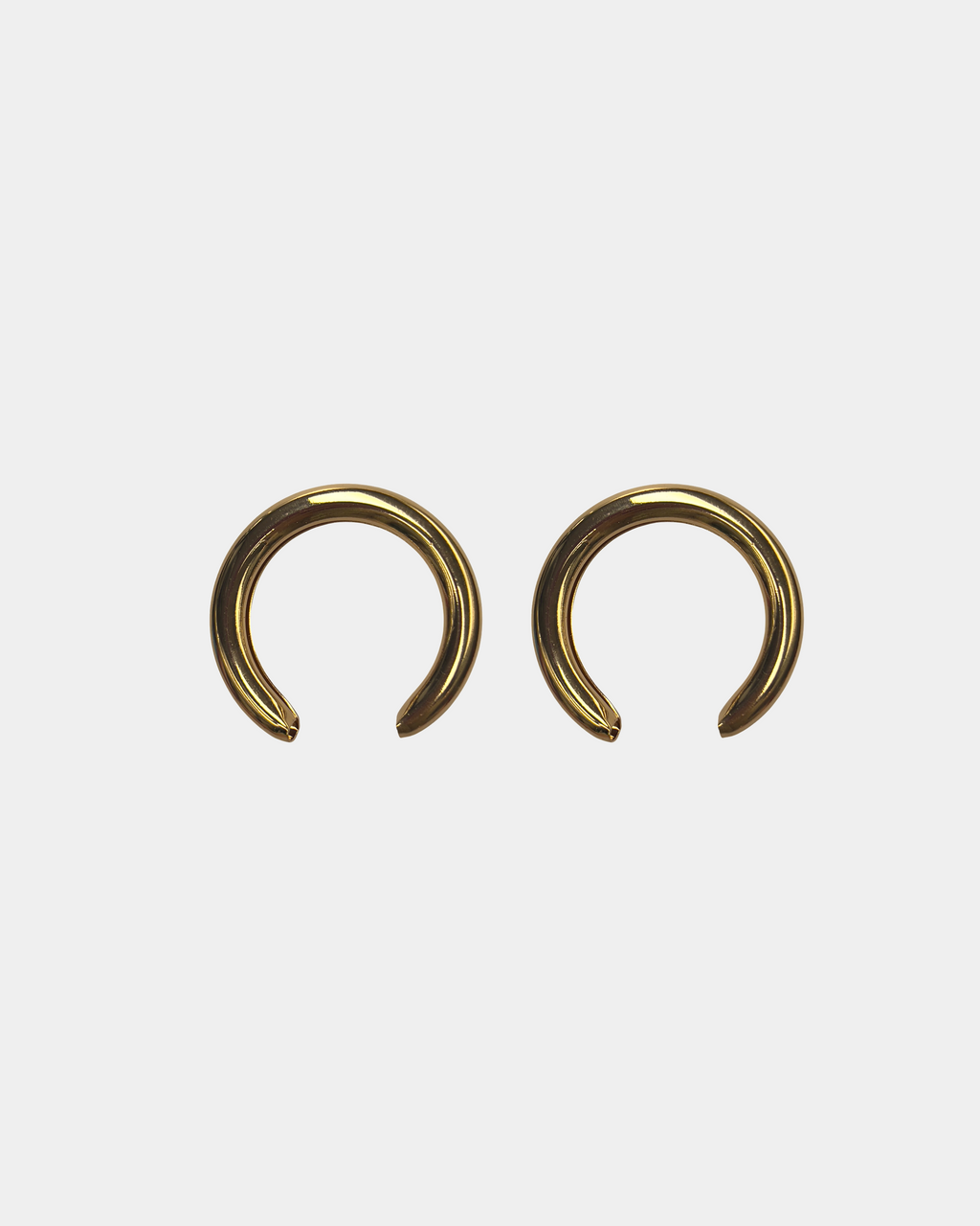 Golden Mini Half Moon Earrings – U3