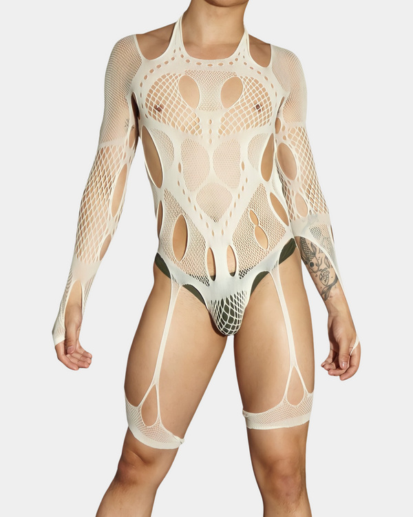 White Cypher Bodysuit