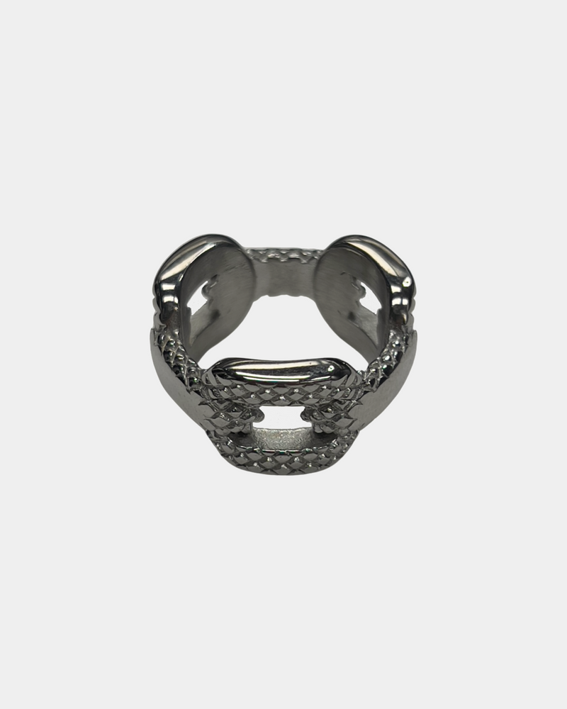 Silver Squares Ring